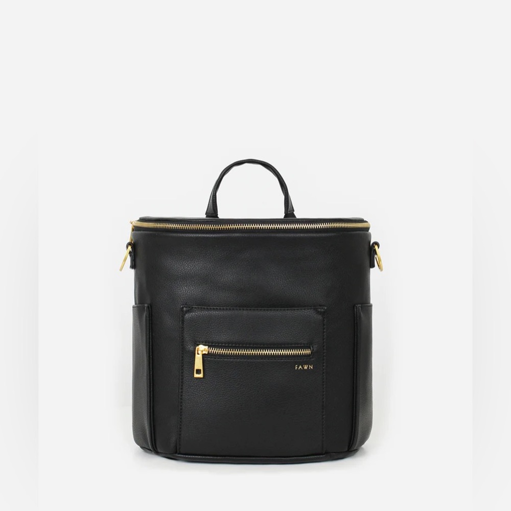 Fawn Design The Mini - Black diaper bag/backpack